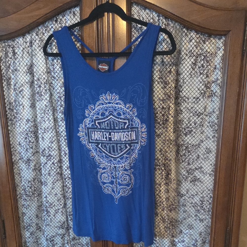 Harley-Davidson Royal Blue Graphic Tank Top